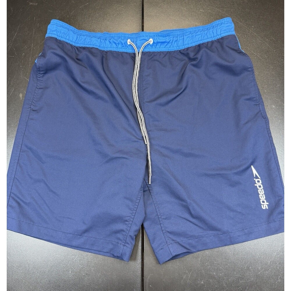 Speedo Men's Swim Trunks Marina Sports VolleyBall Board Shorts Blue Size XL